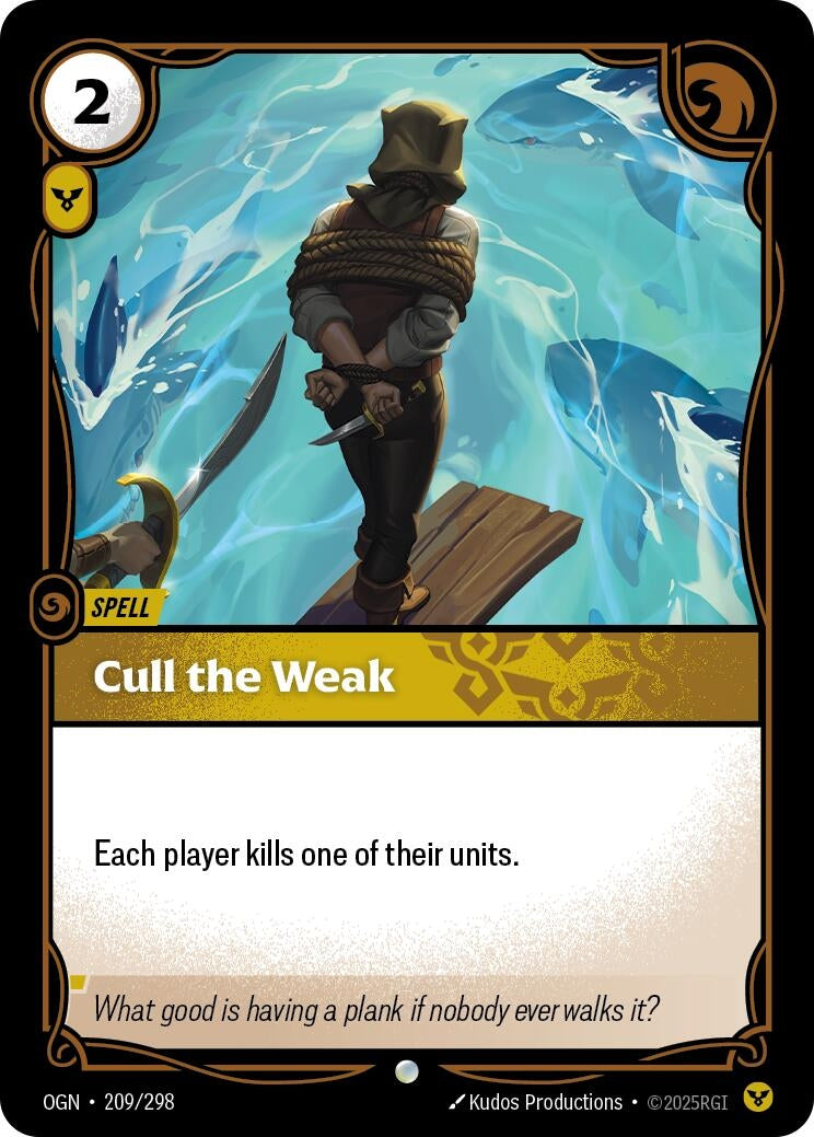 Cull the Weak (209/298) (Foil) Common