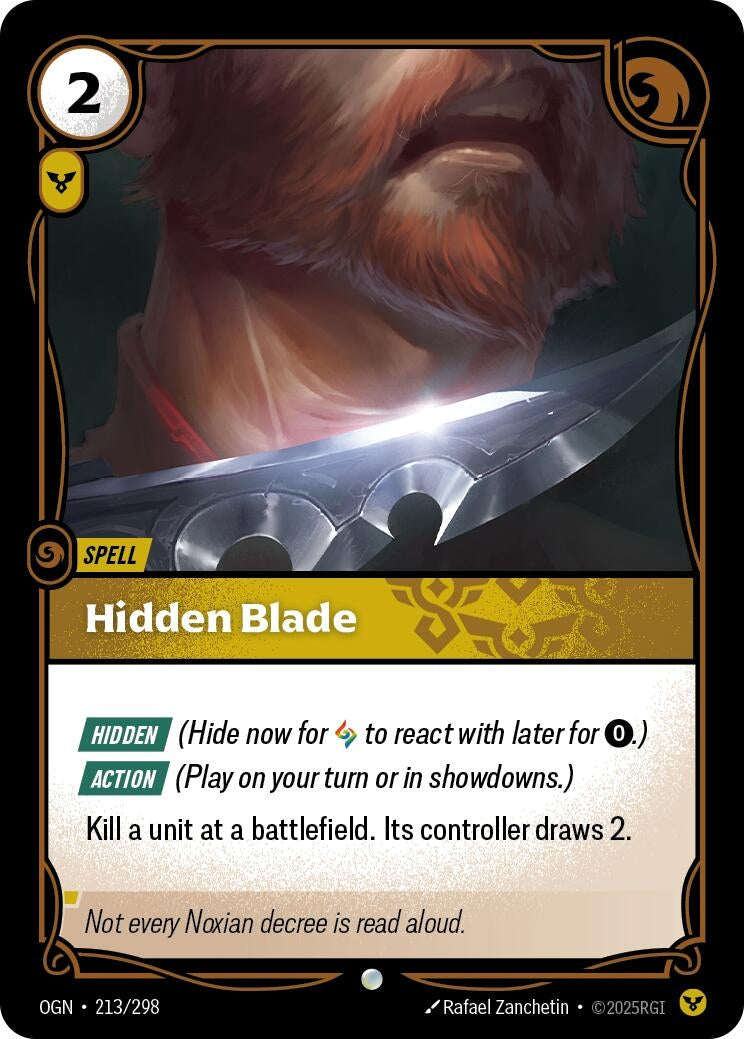 Hidden Blade (213/298) (Foil) Common