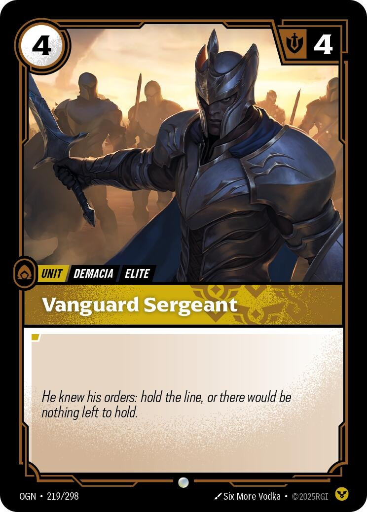 Vanguard Sergeant (219/298) (Foil) Common