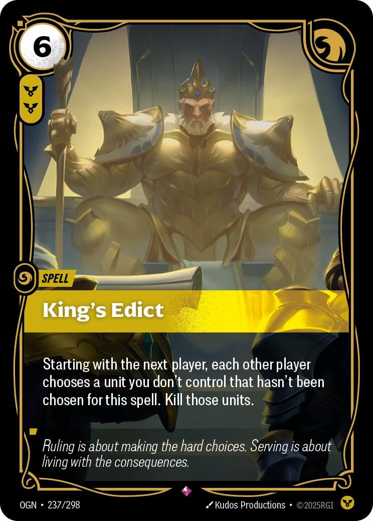 King's Edict (237/298) (Foil) Rare
