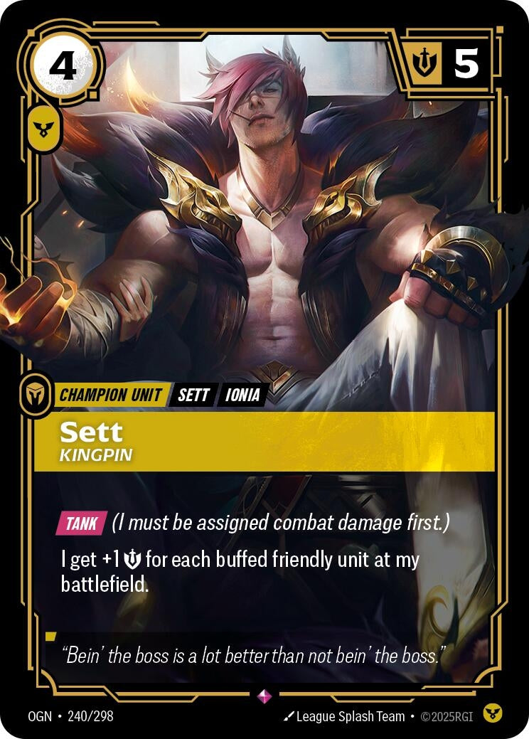Sett - Kingpin (240/298) (Foil) Rare