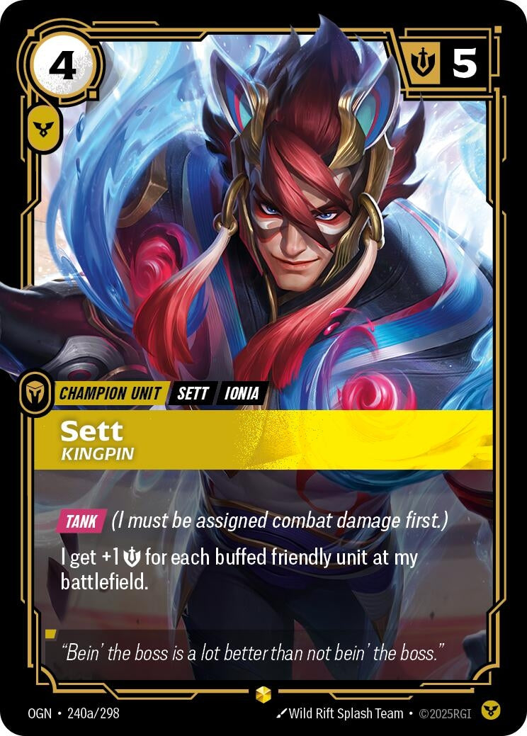 Sett - Kingpin (Alternate Art) (240a/298) (Foil)