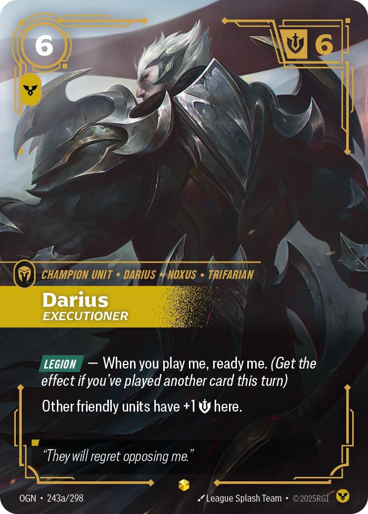 Darius - Executioner (Alternate Art) (243a/298) (Foil)