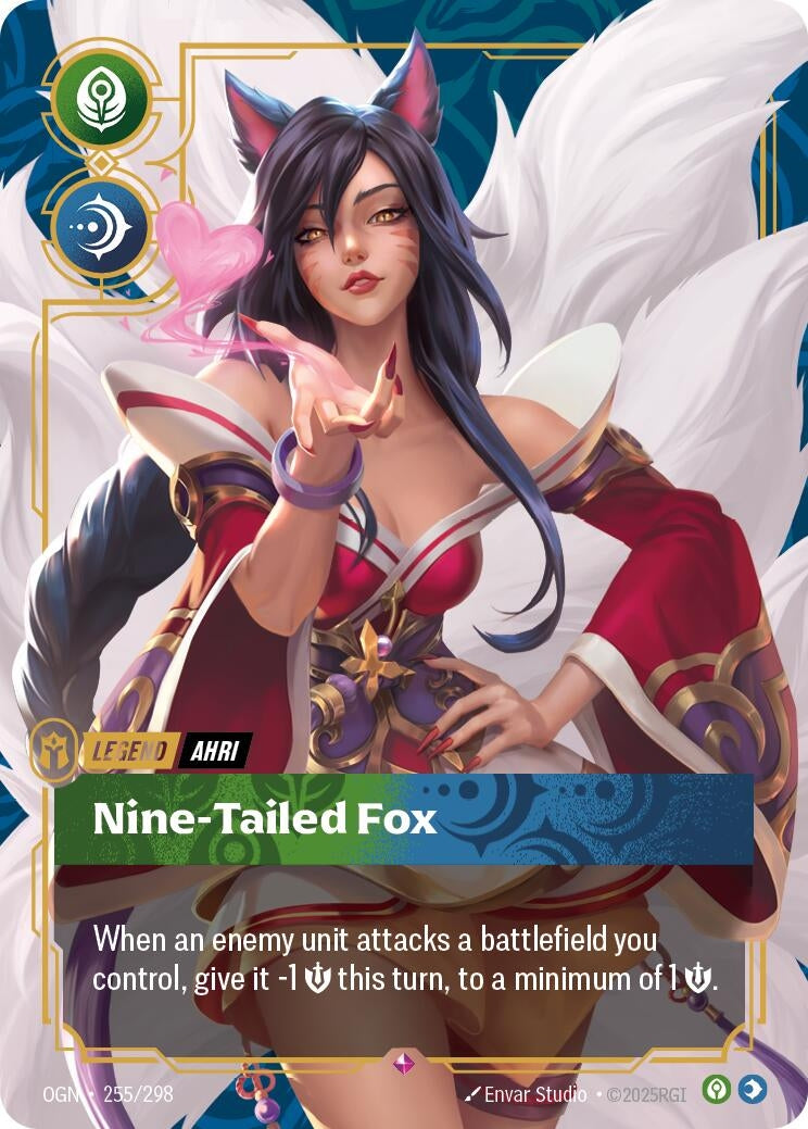Ahri - Nine-Tailed Fox (255/298) (Foil) Rare