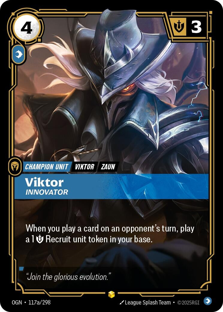 Viktor - Innovator (Alternate Art) (117a/298) (Foil)