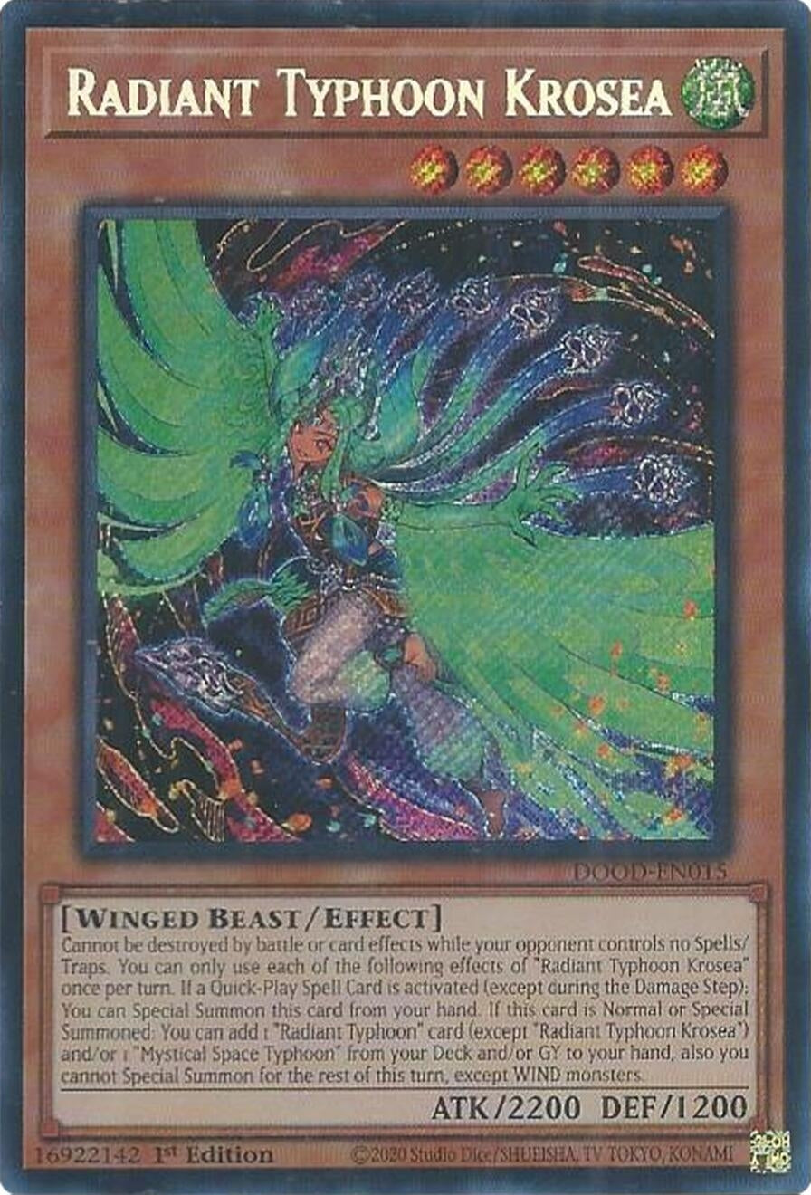Radiant Typhoon Krosea (DOOD-EN015)  Secret Rare