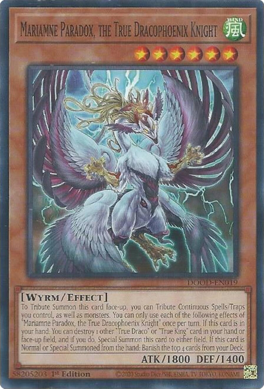 Mariamne Paradox, the True Dracophoenix Knight (DOOD-EN019)  Common