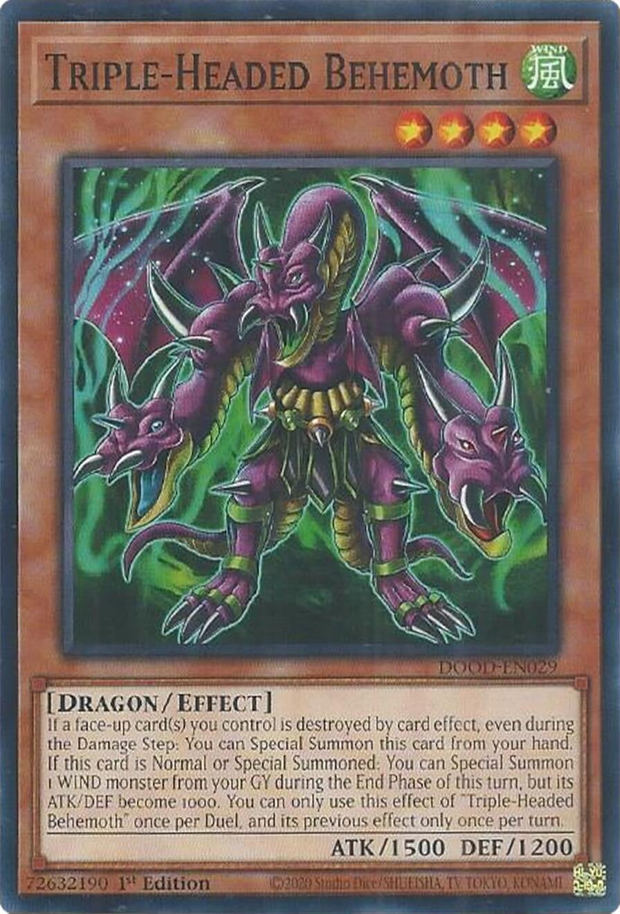 Triple-Headed Behemoth (DOOD-EN029)  Common