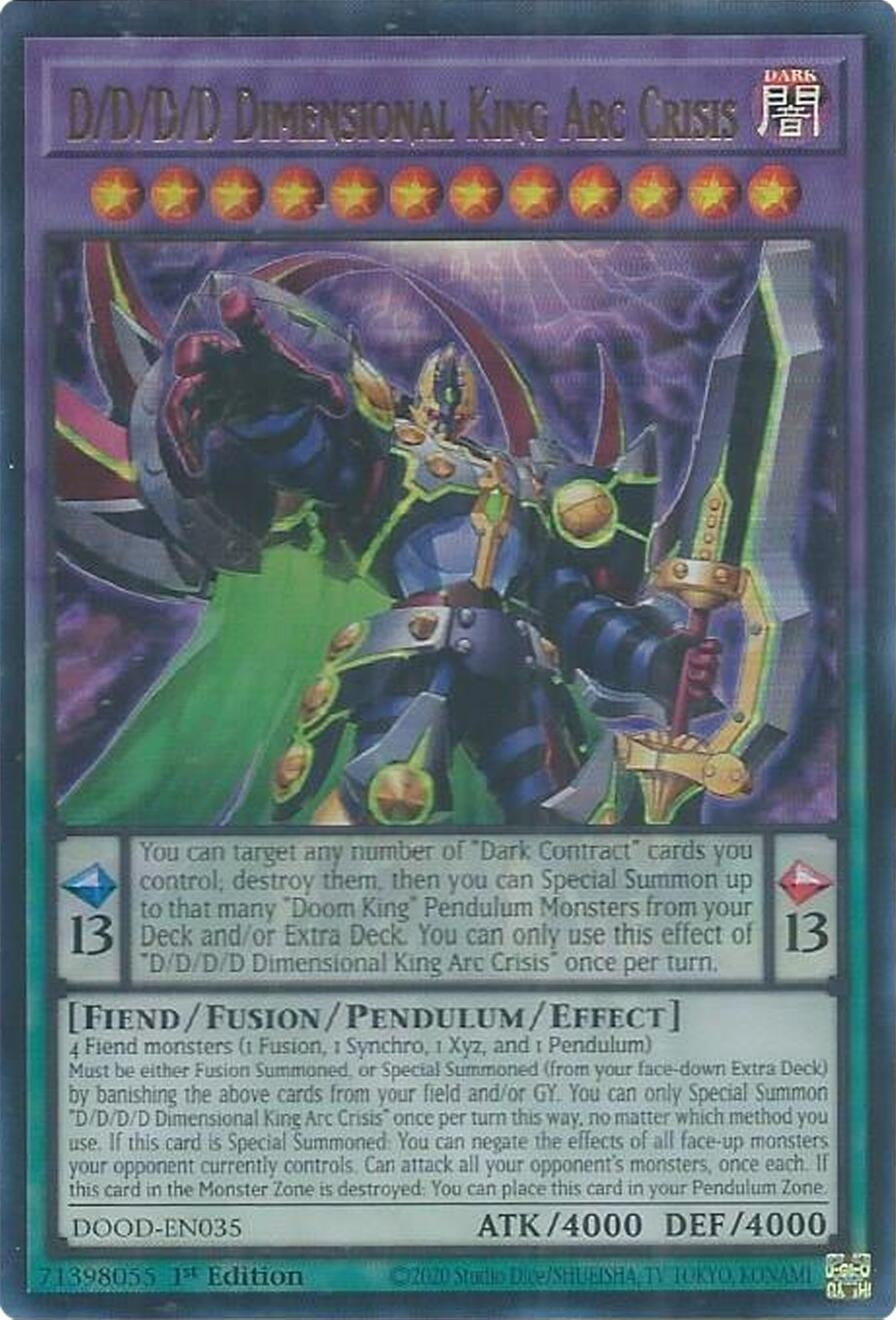 D/D/D/D Dimensional King Arc Crisis (DOOD-EN035)  Ultra Rare