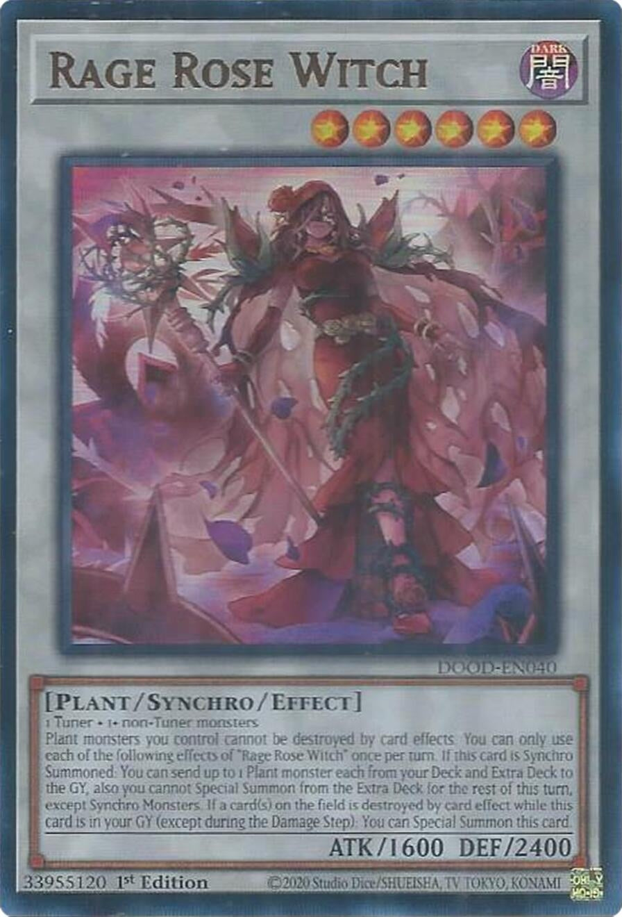 Rage Rose Witch (DOOD-EN040)  Ultra Rare