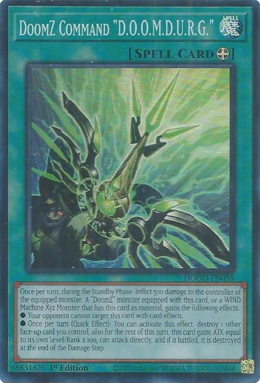DoomZ Command "D.O.O.M.D.U.R.G." (DOOD-EN058)  Super Rare
