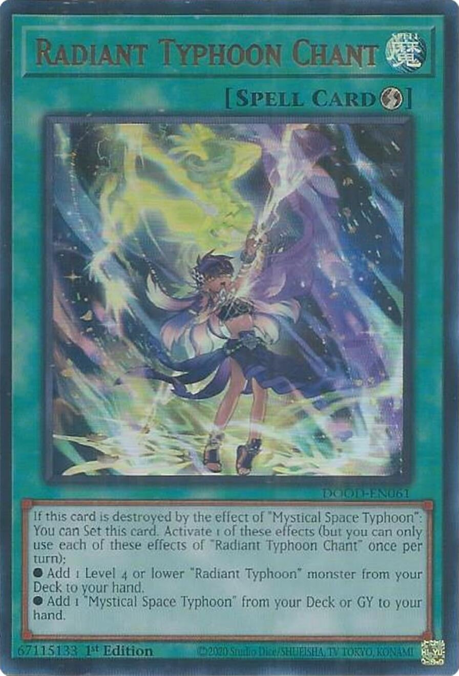 Radiant Typhoon Chant (DOOD-EN061)  Ultra Rare