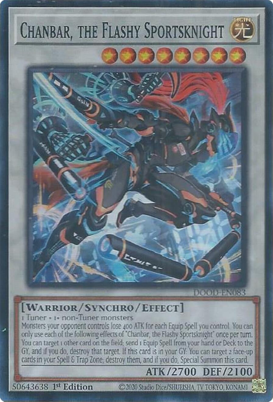 Chanbar, the Flashy Sportsknight (DOOD-EN083)  Super Rare