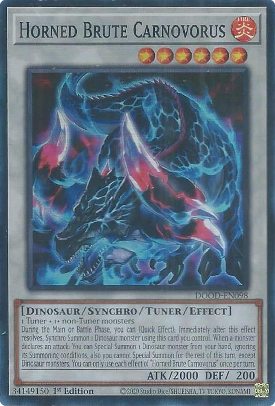 Horned Brute Carnovorus (DOOD-EN098)  Super Rare