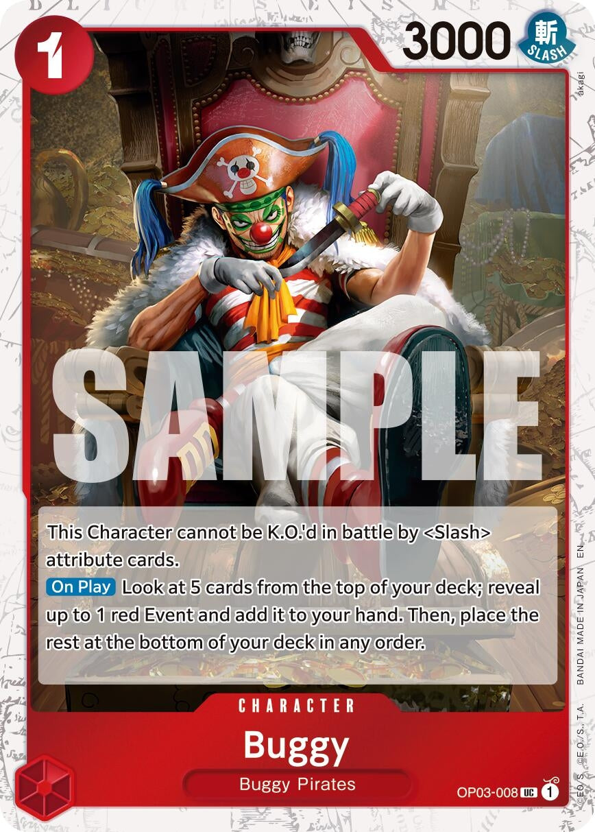(OP03-008) Buggy - OP03-008 (Pirate Foil) - Uncommon