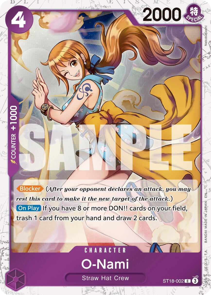 (ST18-002) O-Nami (Pirate Foil) - Common