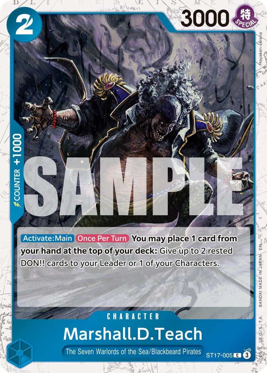 (ST17-005) Marshall.D.Teach (Pirate Foil) - Common