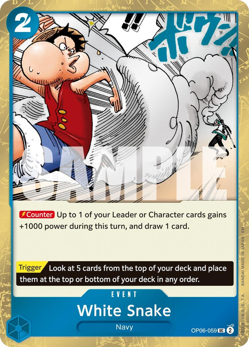 (OP06-059) White Snake (Pirate Foil) - Uncommon