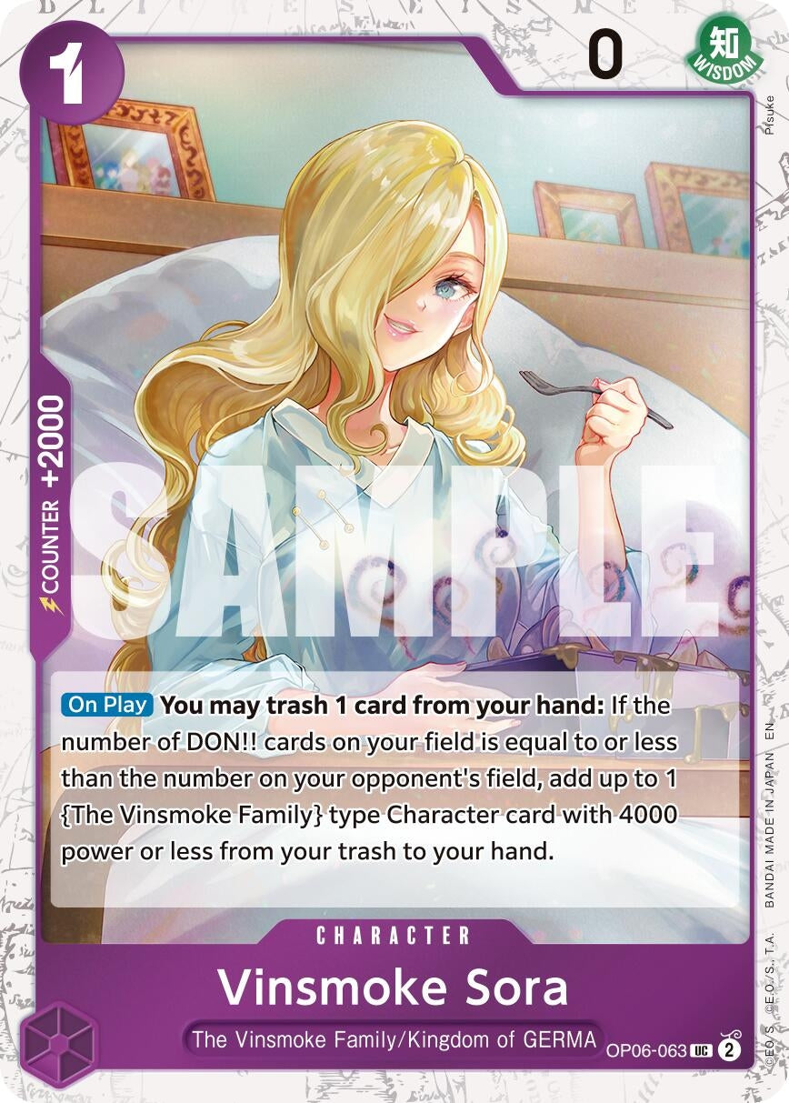 (OP06-063) Vinsmoke Sora (Pirate Foil) - Uncommon