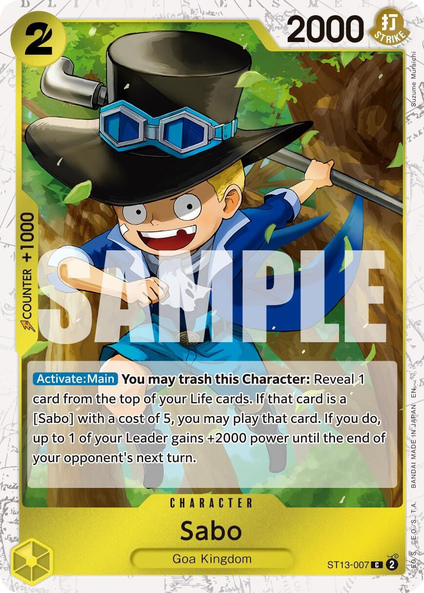 (ST13-007) Sabo (Pirate Foil) - Common