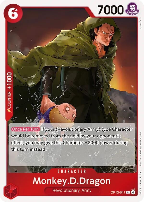 (OP13-017) Monkey.D.Dragon - Rare