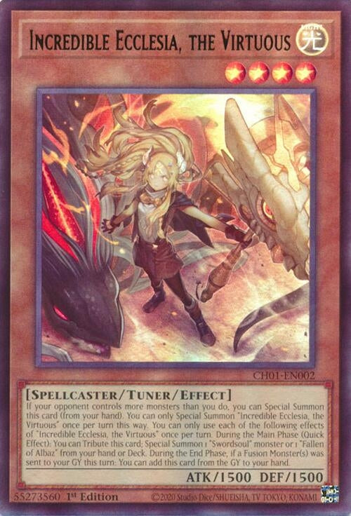 Incredible Ecclesia, the Virtuous (CH01-EN002)  Ultra Rare