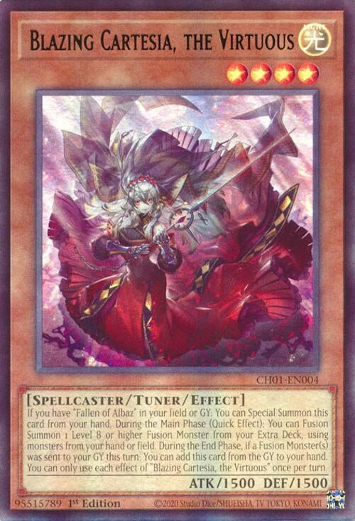 Blazing Cartesia, the Virtuous (CH01-EN004)  Ultra Rare