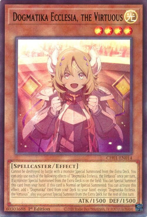 Dogmatika Ecclesia, the Virtuous (CH01-EN014)  Ultra Rare
