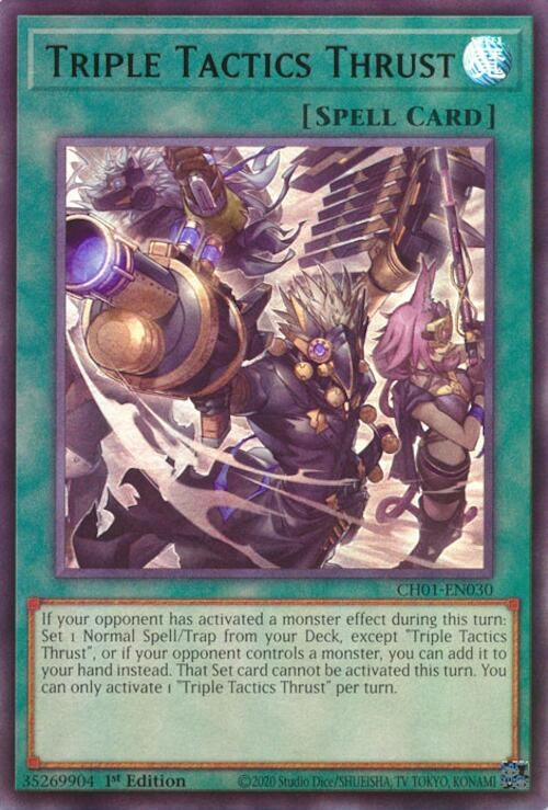 Triple Tactics Thrust (CH01-EN030)  Ultra Rare