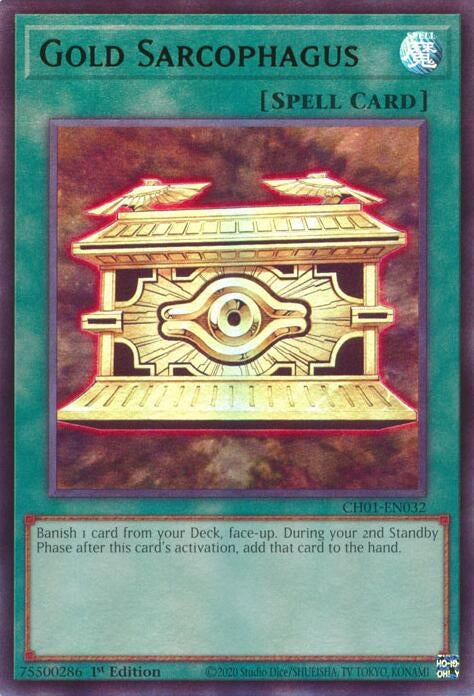 Gold Sarcophagus (CH01-EN032)  Ultra Rare
