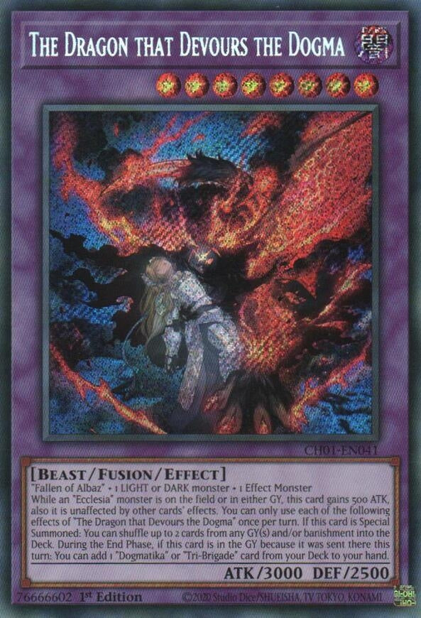 The Dragon that Devours the Dogma  (CH01-EN041)  Secret Rare