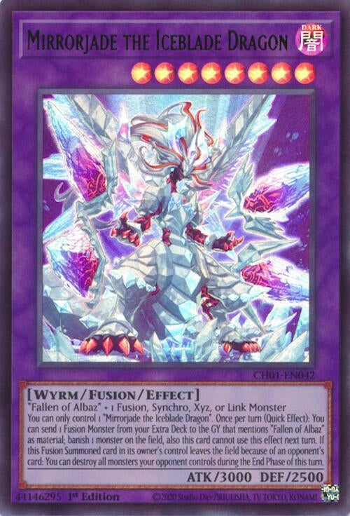 Mirrorjade the Iceblade Dragon (CH01-EN042)  Ultra Rare