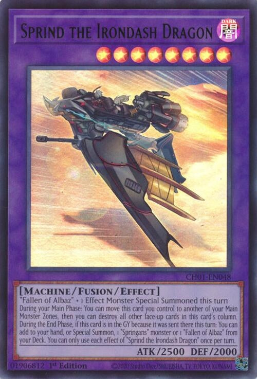 Sprind the Irondash Dragon (CH01-EN048)  Ultra Rare