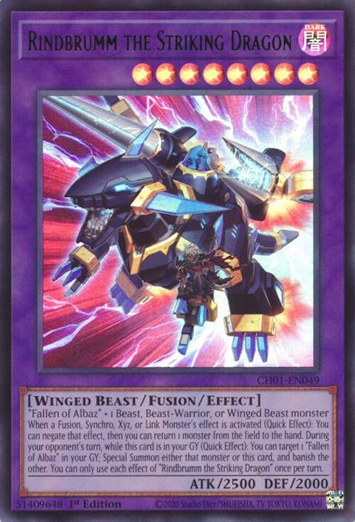 Rindbrumm the Striking Dragon (CH01-EN049)  Ultra Rare