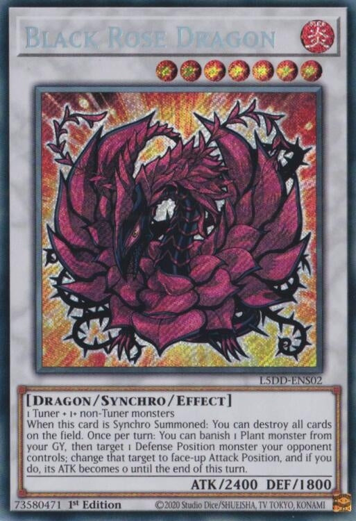 Black Rose Dragon (L5DD-ENS02) (L5DD-ENS02)  Secret Rare