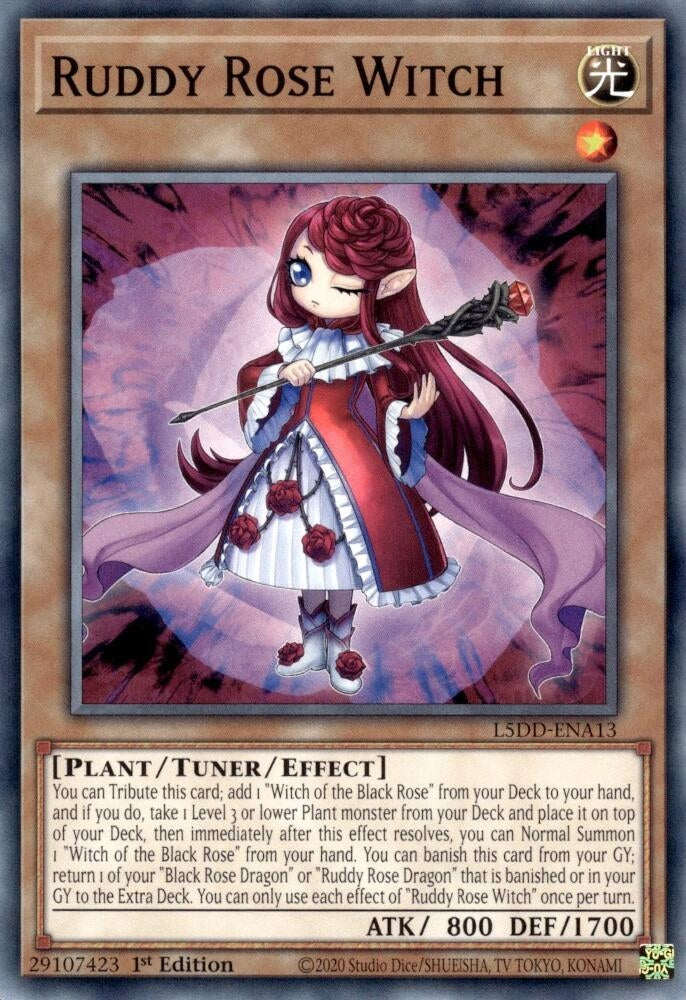 Ruddy Rose Witch (L5DD-ENA13)  Common