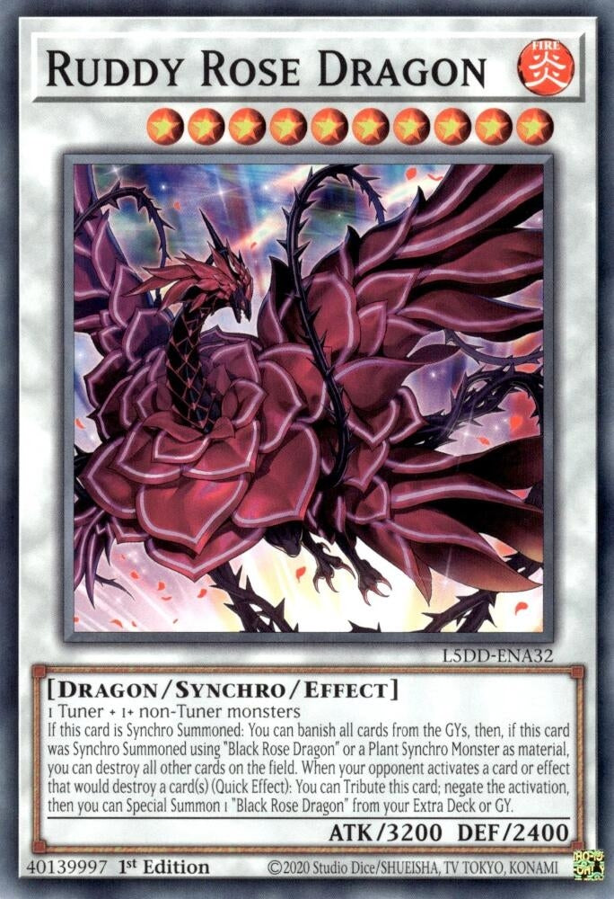 Ruddy Rose Dragon (L5DD-ENA32)  Common