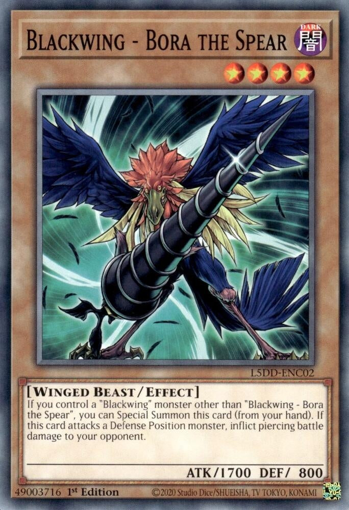 Blackwing - Bora the Spear (L5DD-ENC02)  Common