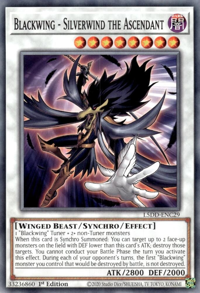 Blackwing - Silverwind the Ascendant (L5DD-ENC29)  Common
