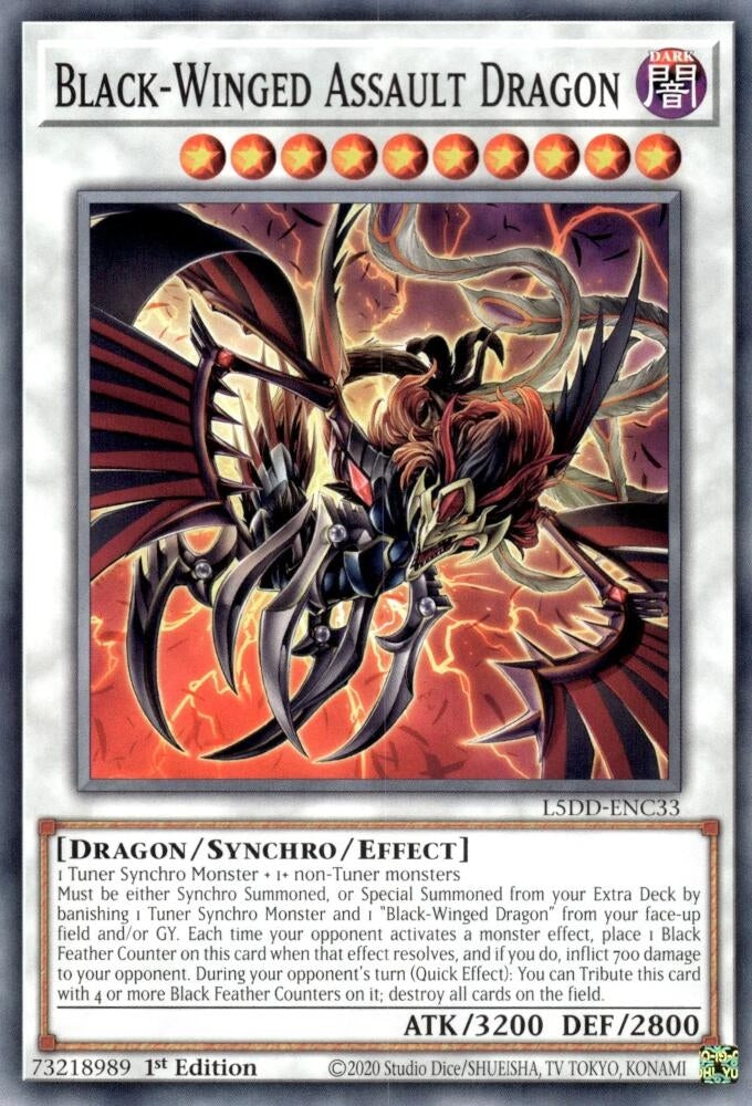 Black-Winged Assault Dragon (L5DD-ENC33)  Common