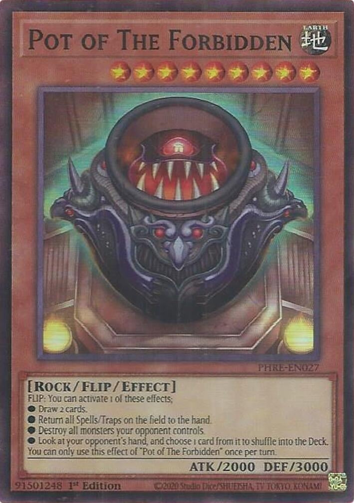 Pot of The Forbidden (Super Rare) (PHRE-EN027)  Super Rare