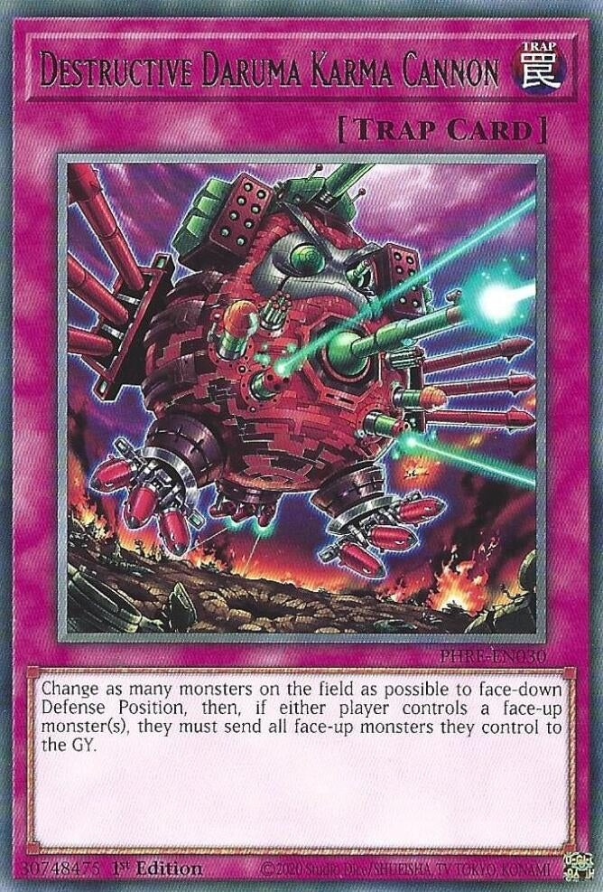 Destructive Daruma Karma Cannon (PHRE-EN030)  Rare