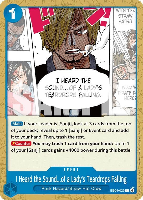 (EB04-029) I Heard the Sound...of a Lady's Teardrops Falling - Common