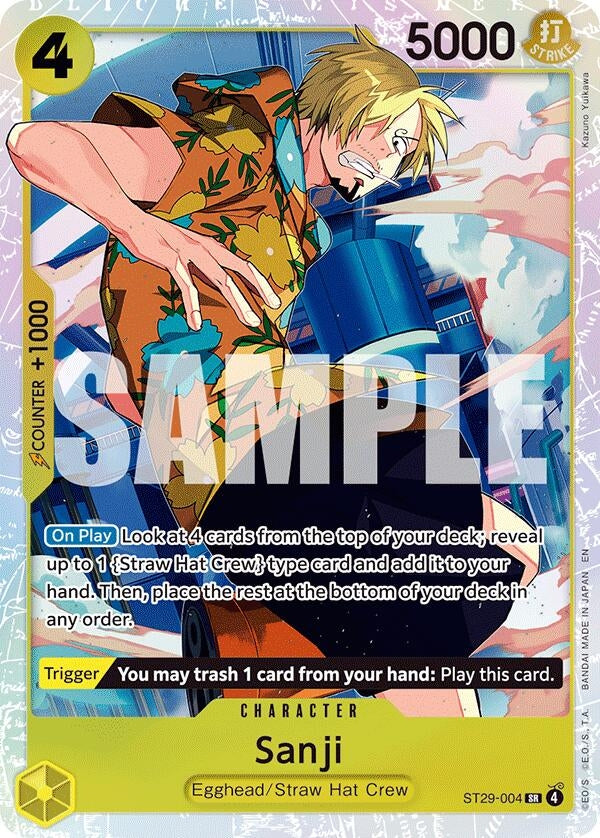 (ST29-004) Sanji - Super Rare