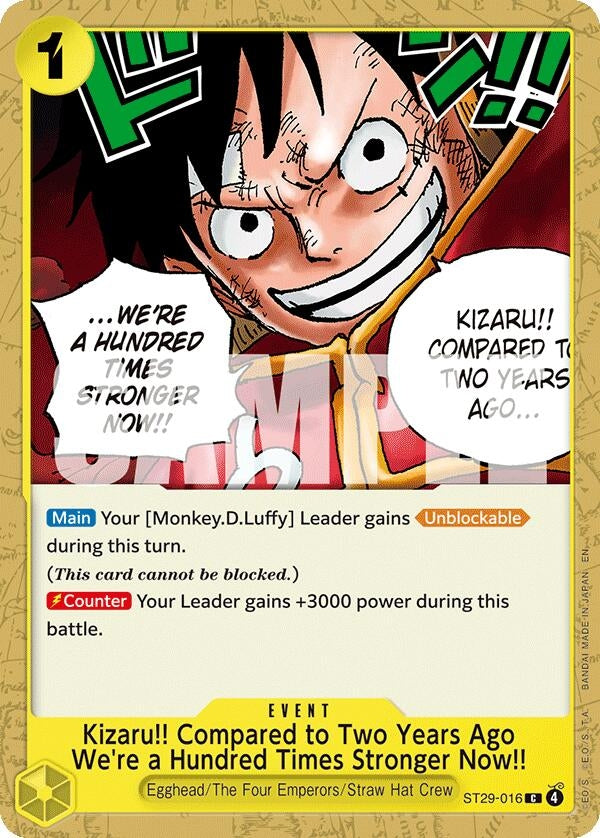 (ST29-016) Kizaru!! Compared to Two Years Ago We're a Hundred Times Stronger Now!! - Common