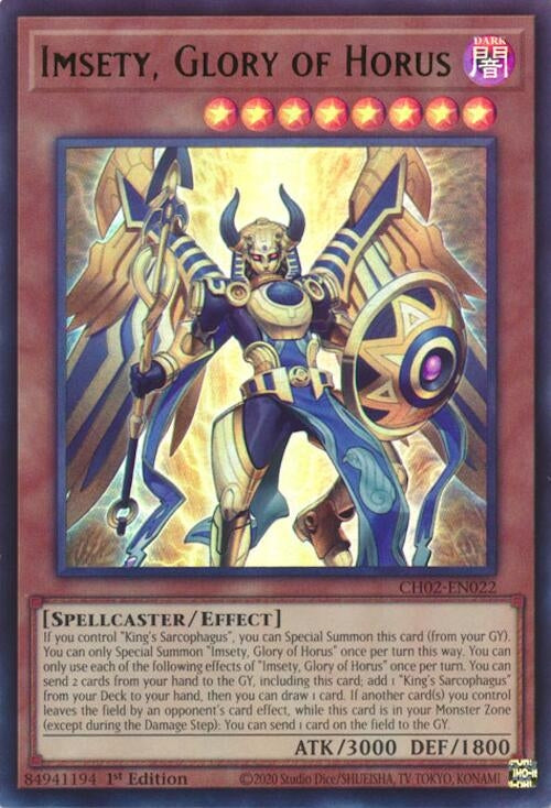 Imsety, Glory of Horus (CH02-EN022)  Ultra Rare