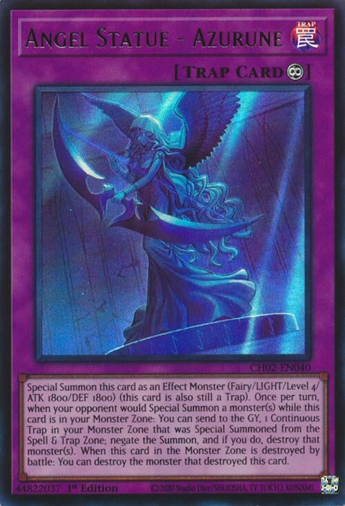 Angel Statue - Azurune (CH02-EN040)  Ultra Rare