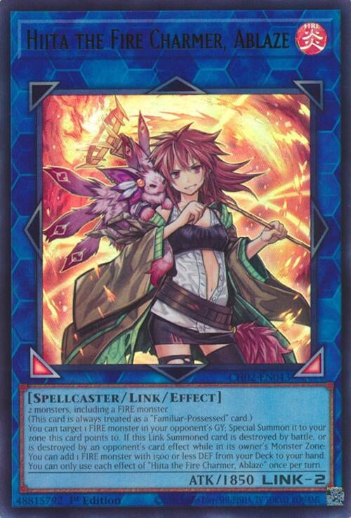 Hiita the Fire Charmer, Ablaze (CH02-EN043)  Ultra Rare
