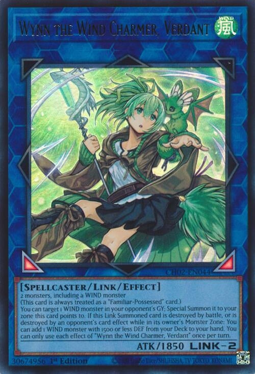 Wynn the Wind Charmer, Verdant (CH02-EN044)  Ultra Rare