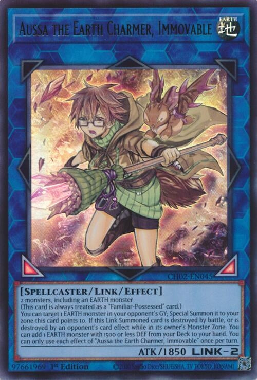 Aussa the Earth Charmer, Immovable (CH02-EN045)  Ultra Rare